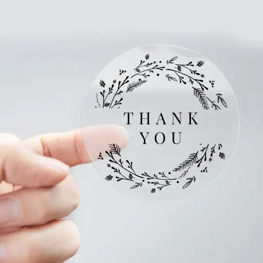 Transparent Sticker T H printing