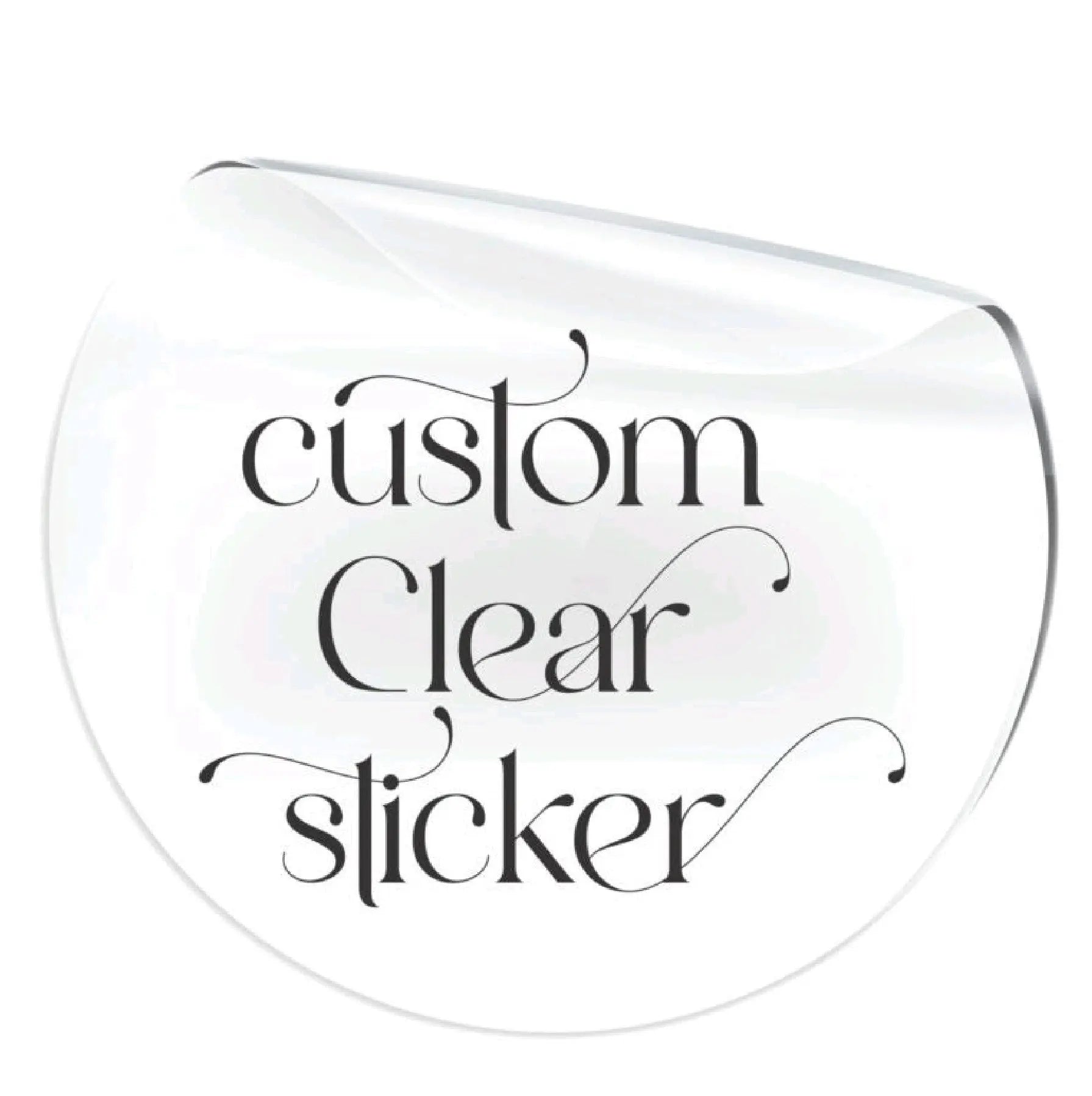 Transparent Sticker T H printing